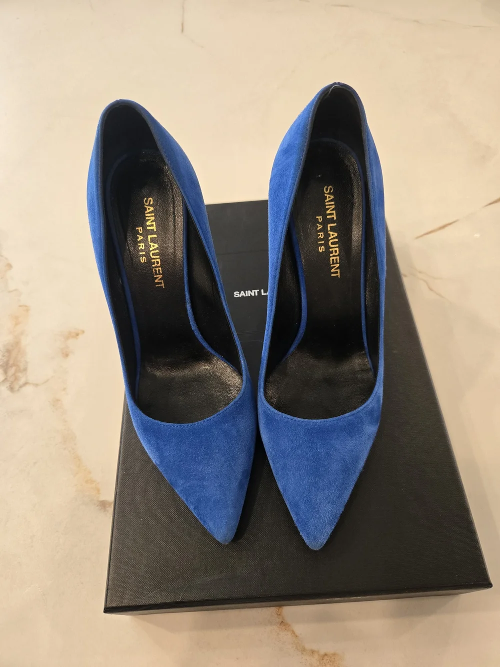 SAINT LAURENT SUEDE PUMP - Picture 4 of 12